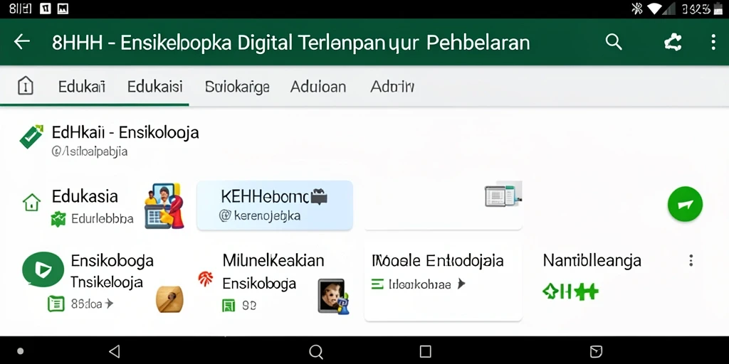 Antarmuka aplikasi 8HHH yang informatif dan menarik.