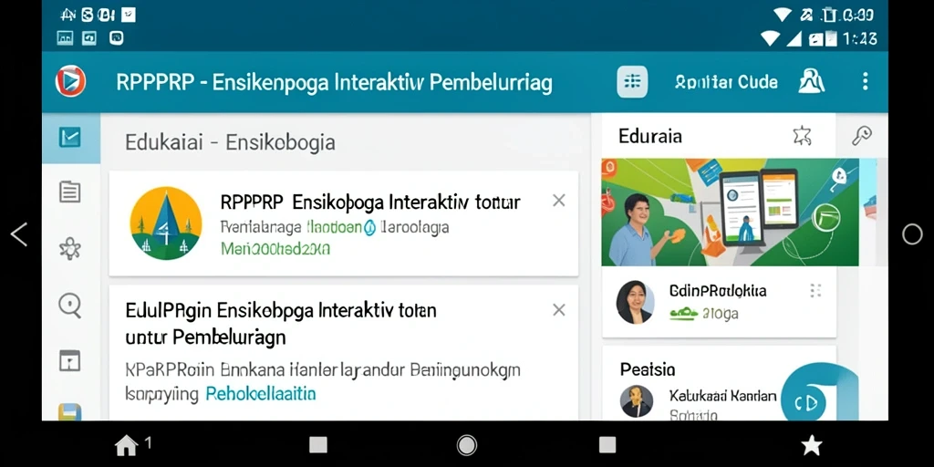 Tampilan antarmuka RPRPRP yang menarik dan informatif.